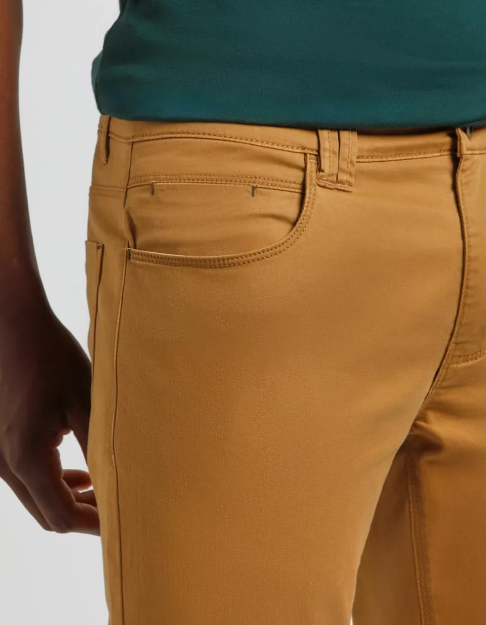 Pantaloni cinque tasche in cotone