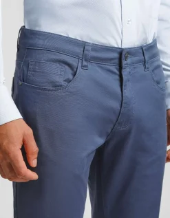Pantaloni cinque tasche in cotone