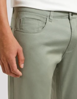 Pantaloni cinque tasche in cotone