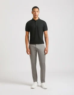 Pantaloni di cotone microfantasia