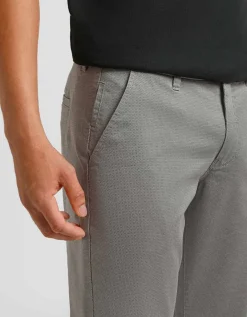 Pantaloni di cotone microfantasia