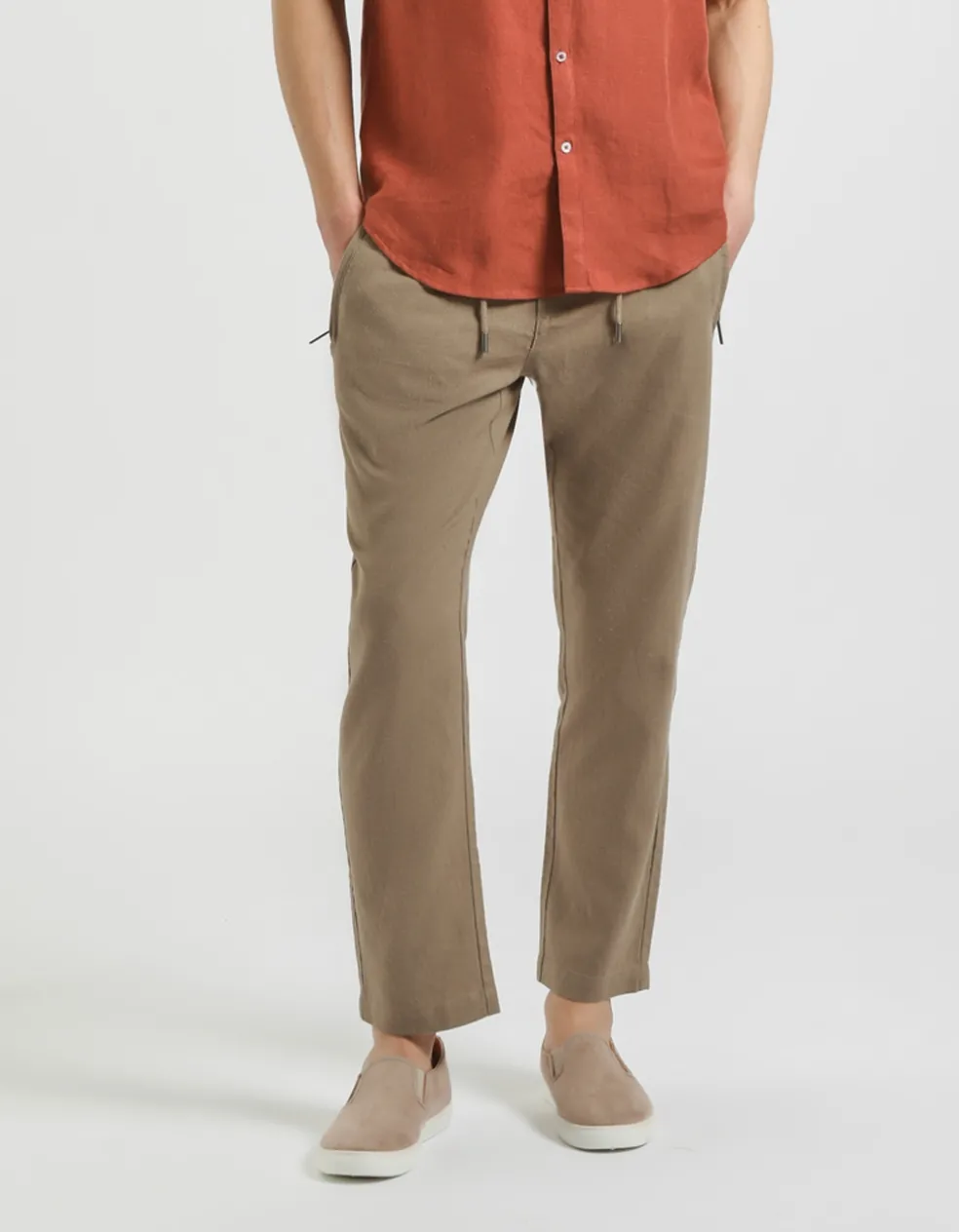 Pantaloni misto lino