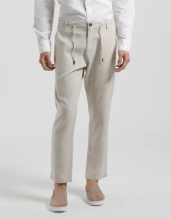 Pantaloni misto lino