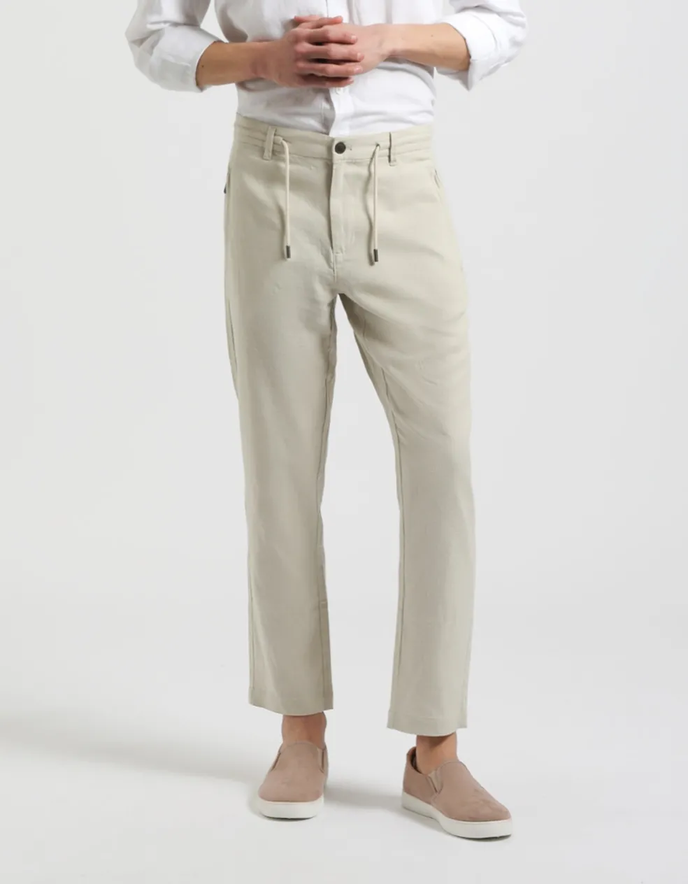 Pantaloni misto lino