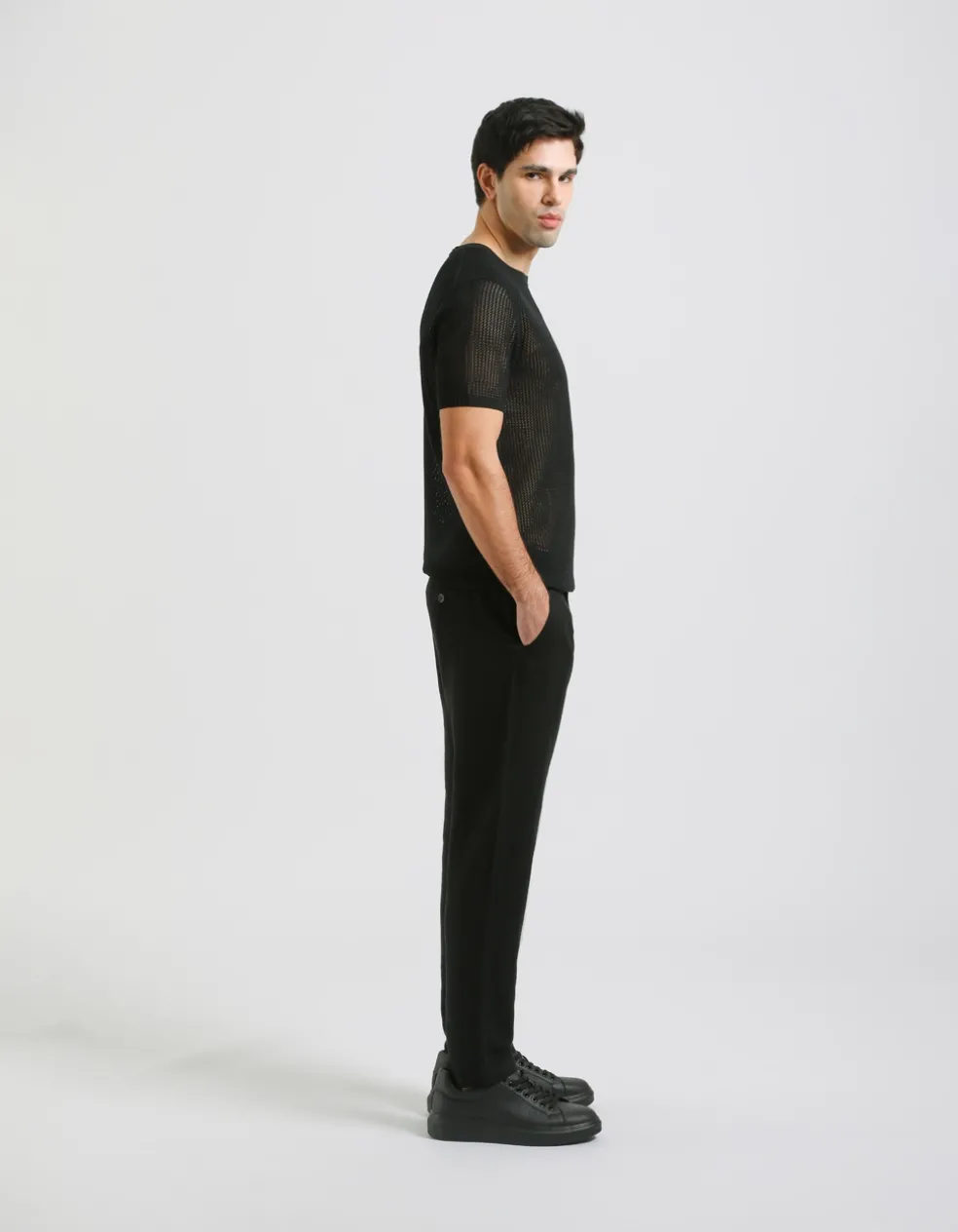 Pantaloni misto lino