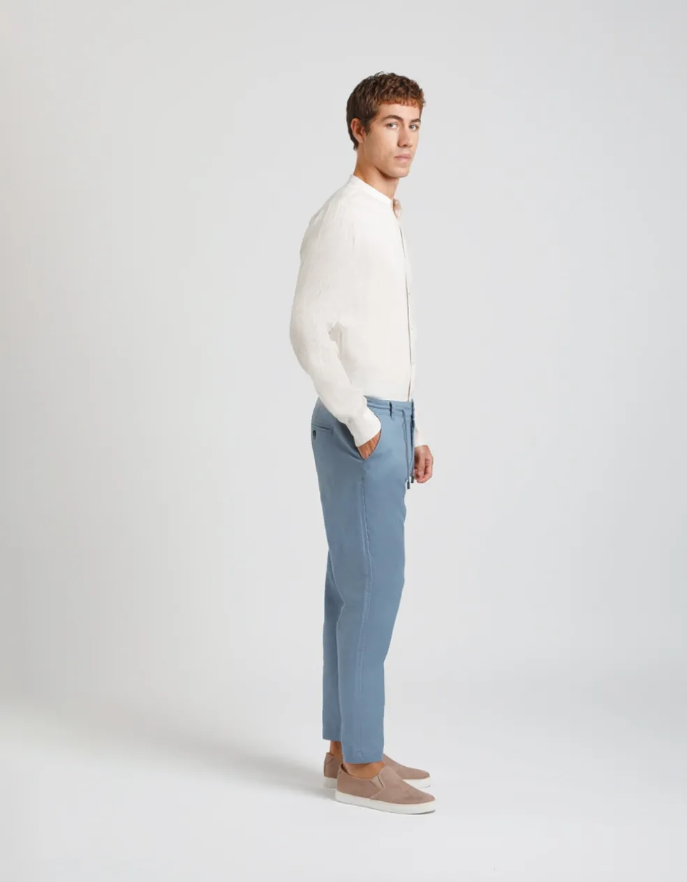 Pantaloni misto lino
