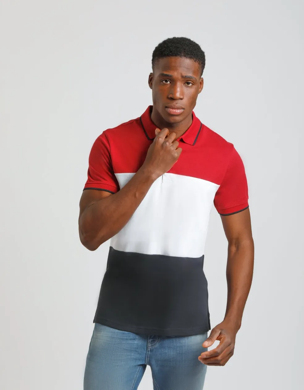 Polo colorblock