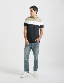 Polo colorblock