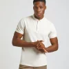 Polo con zip 100% cotone