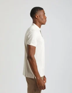 Polo con zip 100% cotone