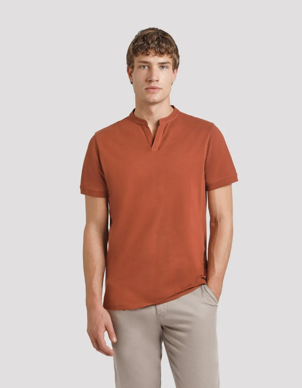 Polo coreana 100% cotone
