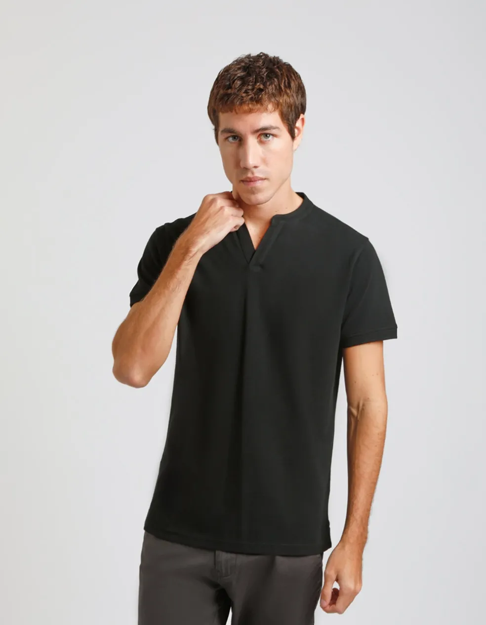 Polo coreana 100% cotone