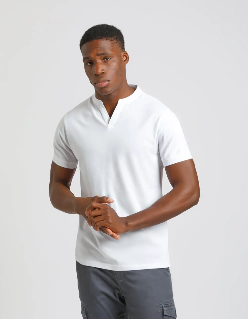 Polo coreana 100% cotone