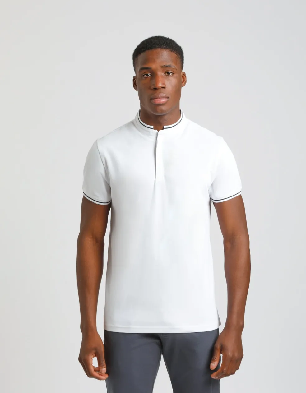 Polo coreana 100% cotone