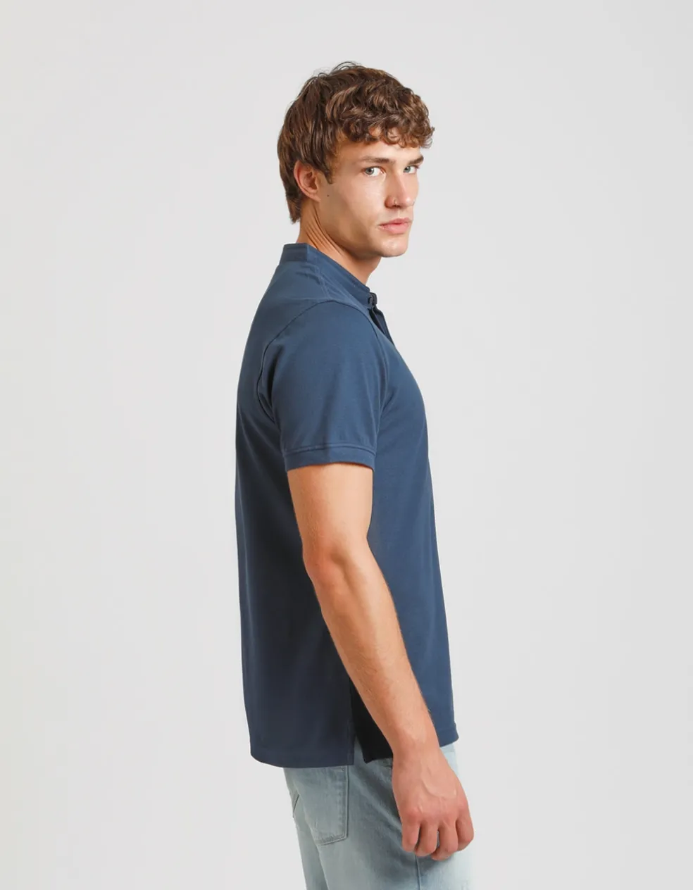 Polo coreana 100% cotone