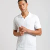 Polo in maglia a coste