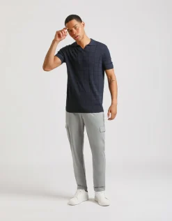 Polo in maglia a quadri
