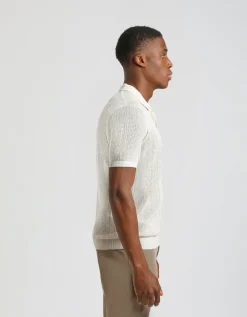 Polo in maglia forata