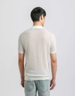 Polo in maglia forata