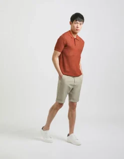 Polo in maglia forata