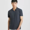 Polo misto lino