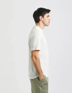 Polo misto lino