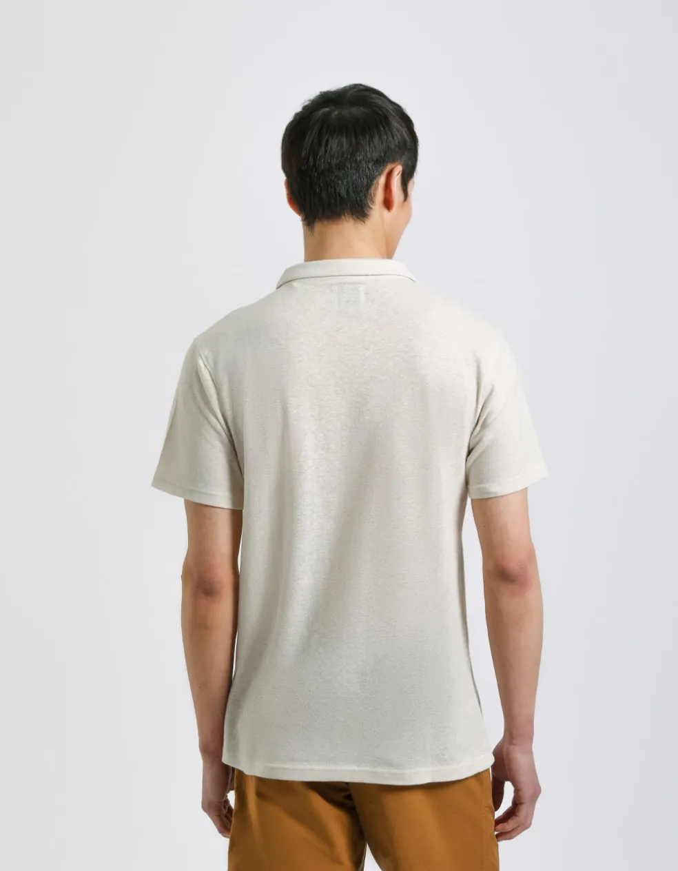 Polo misto lino