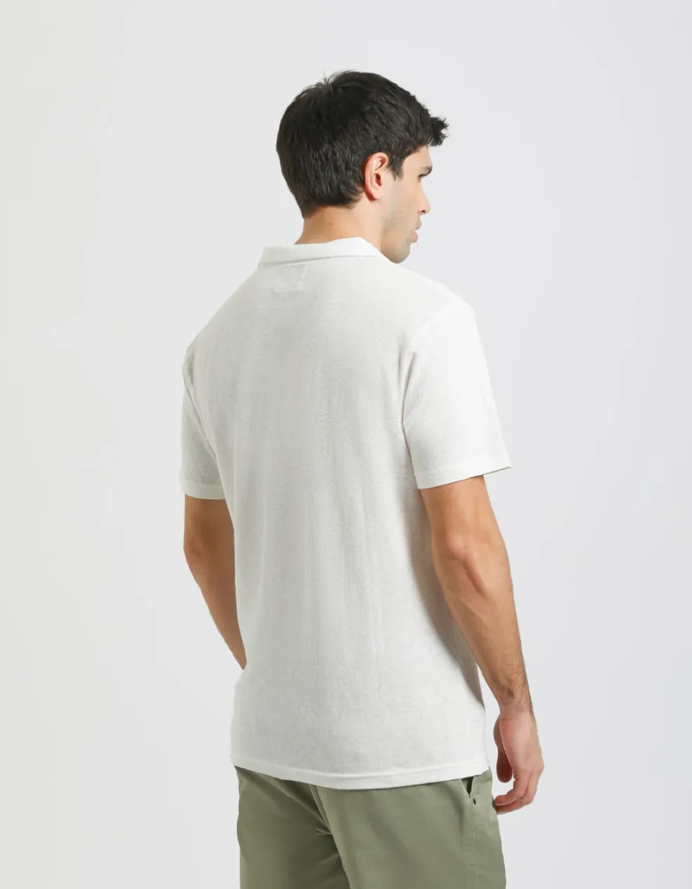Polo misto lino