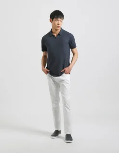 Polo misto lino