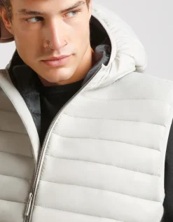 Smanicato imbottito in nylon con cappuccio