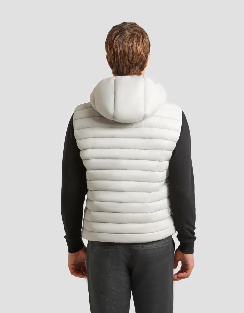 Smanicato imbottito in nylon con cappuccio