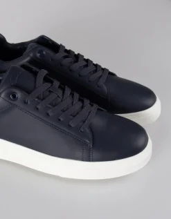 Sneakers effetto pelle