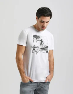T-shirt 100% cotone con stampa