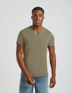 T-shirt con scollo a V