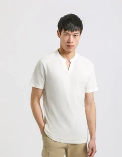 T-shirt con scollo a V