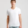 T-shirt con scollo a V