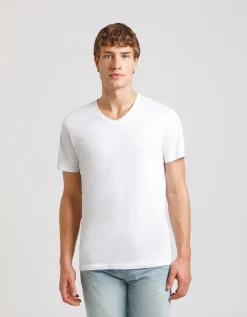 T-shirt con scollo a V