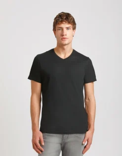 T-shirt con scollo a V