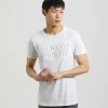 T-shirt con stampa a rilievo