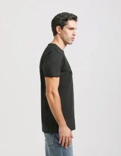 T-shirt con stampa a rilievo