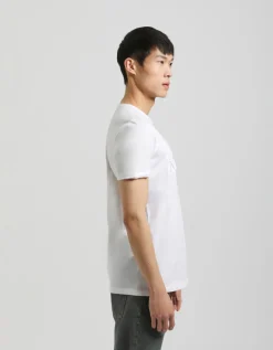 T-shirt con stampa a rilievo