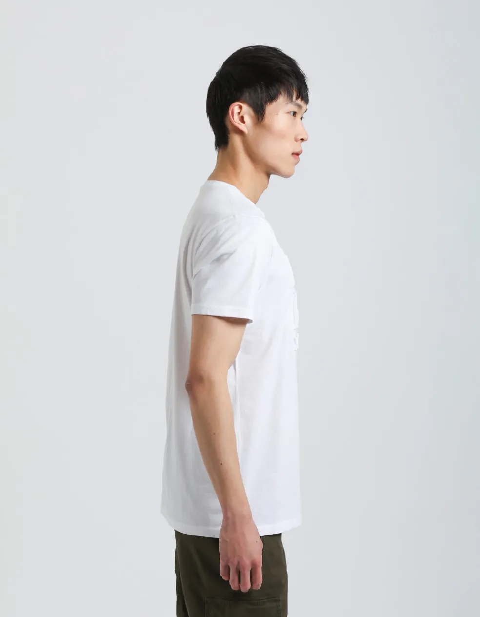 T-shirt con stampa a rilievo
