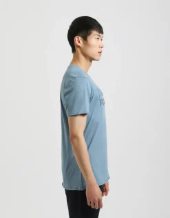 T-shirt con stampa a rilievo