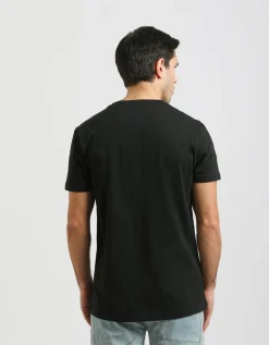 T-shirt con stampa a rilievo