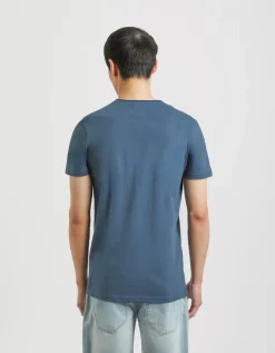 T-shirt con stampa a rilievo