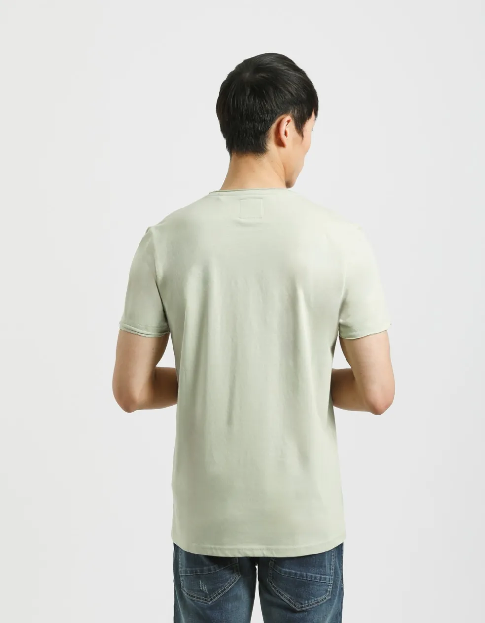 T-shirt con stampa a rilievo