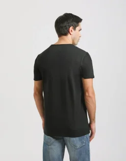 T-shirt con stampa a rilievo