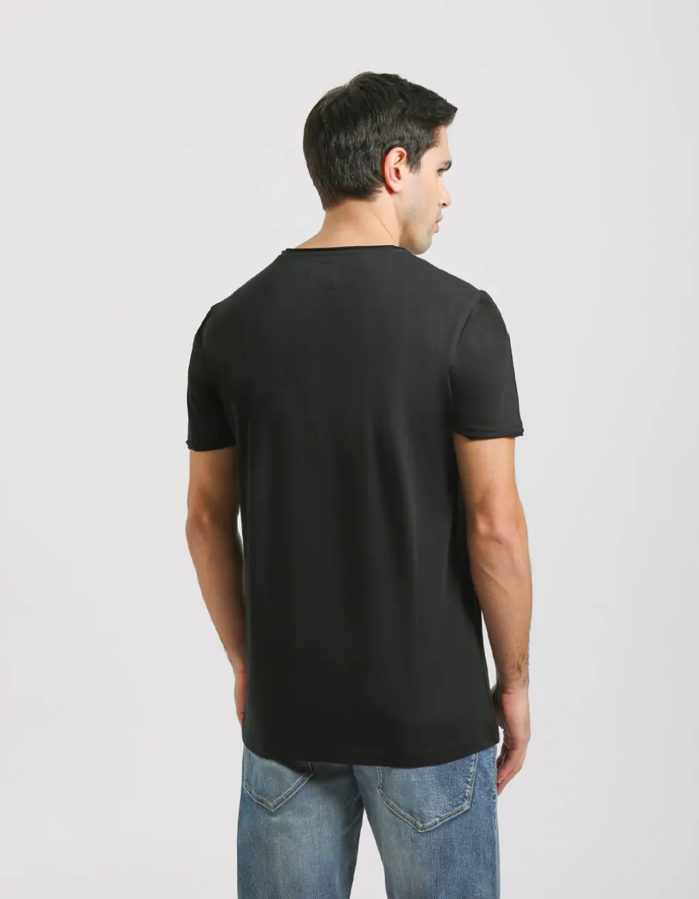 T-shirt con stampa a rilievo