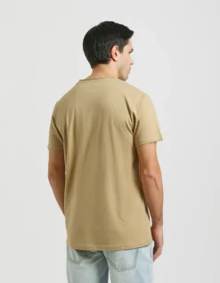 T-shirt con stampa a rilievo