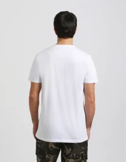 T-shirt con stampa a rilievo